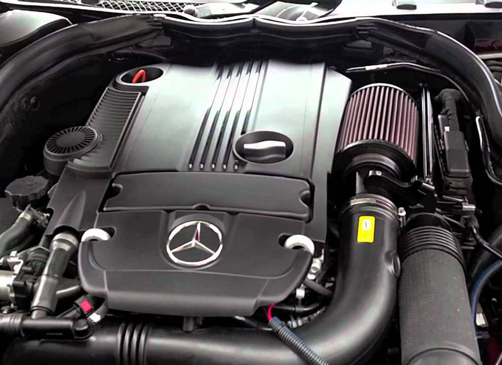 Mercedes C250 W204 dual tips exhaust